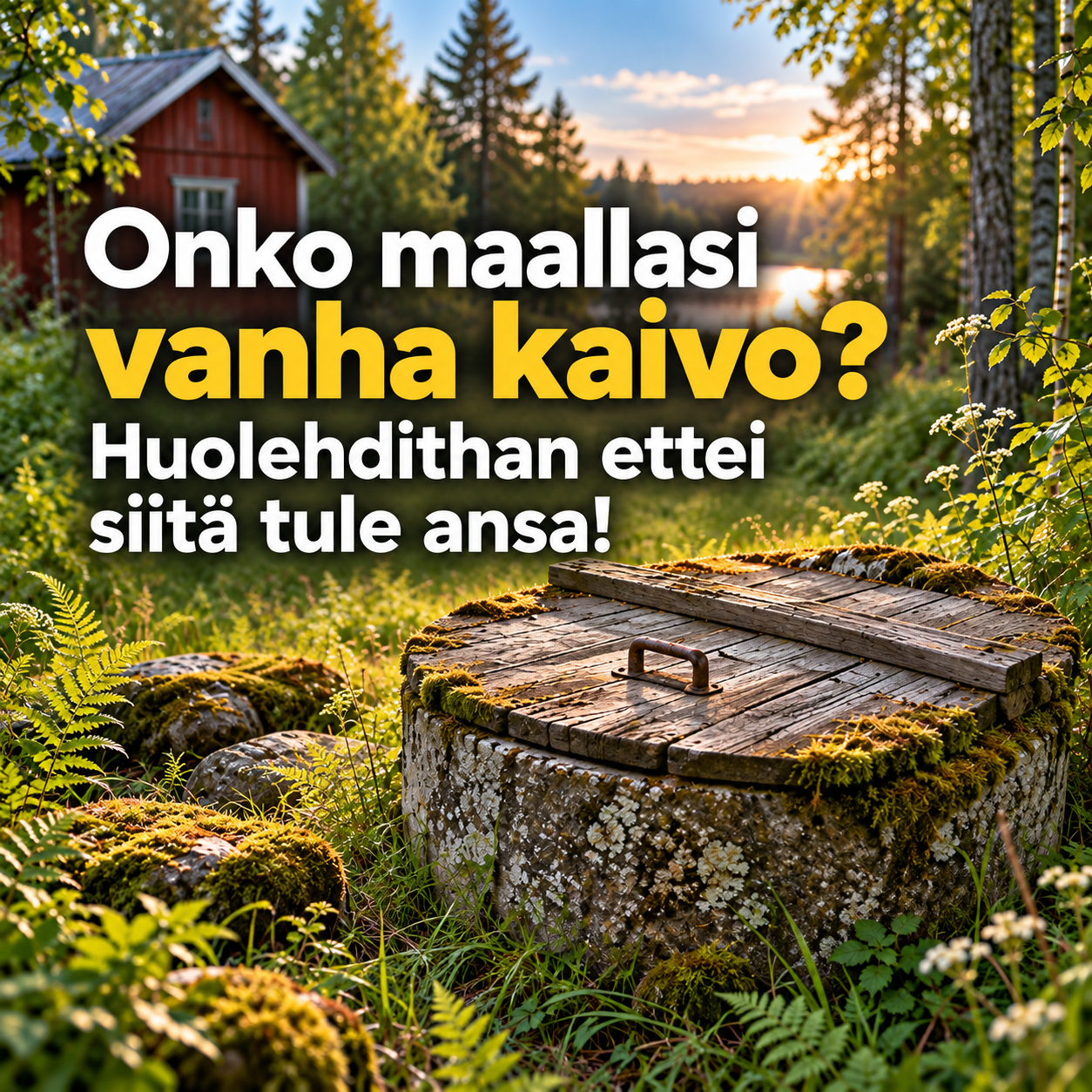 Voiko metsään unohtuneita vanhoja kaivoja etsiä? Näin vaaranpaikkoja voi jäljittää karttojen avulla